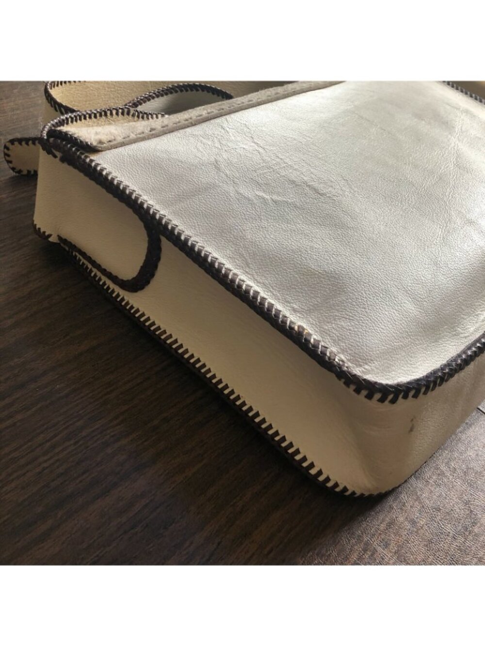 Divine Tribe by Chad Ypon Raw Hide Leather Laptop Satchel Messenger Bag RARE - Picture 10 of 11